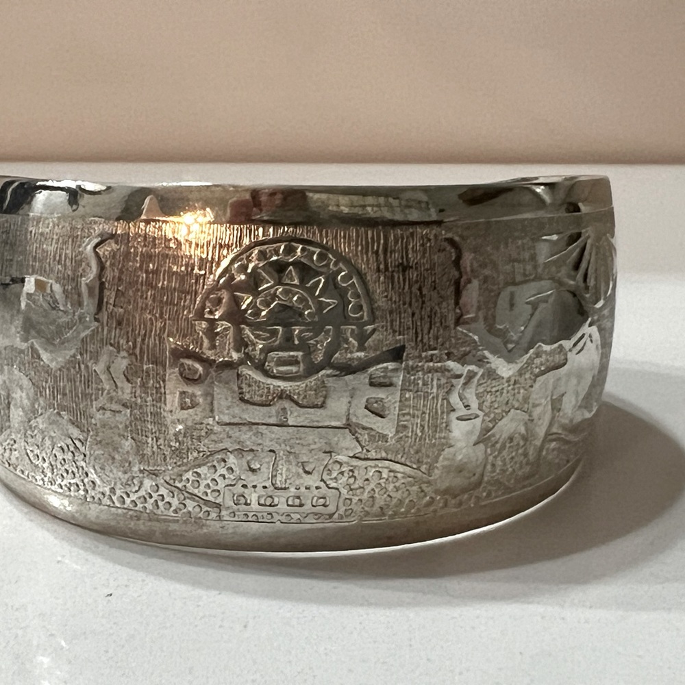Sterling silver cuff bracelet from Thailand
